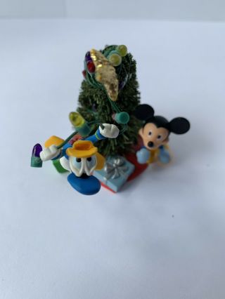Hallmark Keepsake Trimming The Tree Mickey & Donald Disney 3 " Christmas Ornament