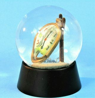Salvador Dali Melting Clock Surrealist Snow Globe Snowdome Souvenir Dali Museum