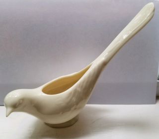 Vintage Lenox White Porcelain Bird Figurine/vase