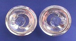 CANDLE HOLDERS Vintage Mid Century Modern PAIR Blown Glass Tapered Slim 2