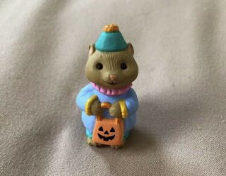 Hallmark Vintage Merry Miniatures Cake Topper Halloween Squirrel
