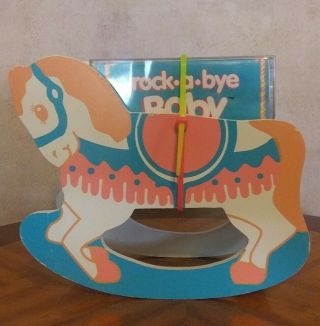 Rocking Horse For Baby Room,  Vtg Great American Audio Rocking Horse Storage Box