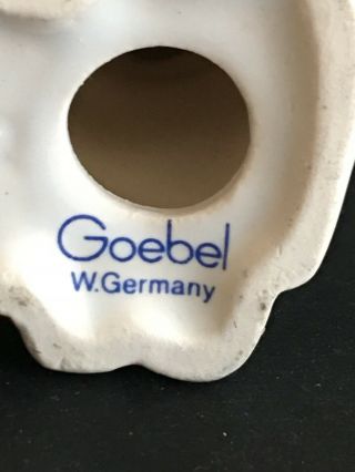 Vintage Goebel W Germany White Porcelain Child with Brown Bunny 2