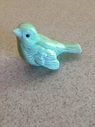Goebel Light Green Ceramic Sparrow/bird Figurine Cv 72
