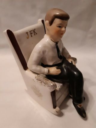 Vintage JFK John Kennedy Salt & Pepper Shakers Rocking Chair Arrow 1962 2