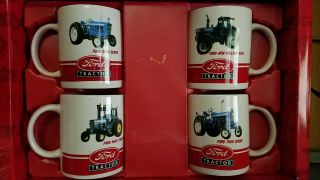 Ford Tractor Coffee Mugs Set Of 4 Pre - Owned