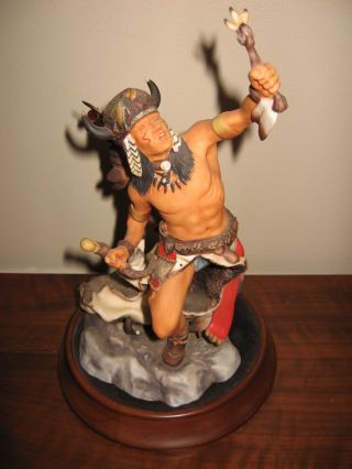 1987 Spirit Of The Sioux Indian,  Franklin - Rf Murphy Fine Porcelain Figurine