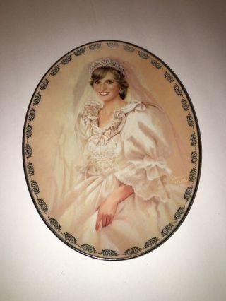 THE PEOPLE ' S PRINCESS DIANA QUEEN OF OUR HEARTS DECORATIVE PLATE 1ST ISSUE 2