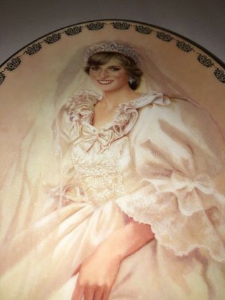 THE PEOPLE ' S PRINCESS DIANA QUEEN OF OUR HEARTS DECORATIVE PLATE 1ST ISSUE 3