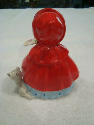 Little Red Riding Hood 1954 Napco Figurine National Potteries Cleveland OH 1492A 3