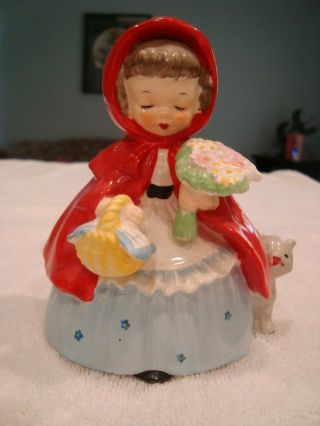 Little Red Riding Hood 1954 Napco Figurine National Potteries Cleveland OH 1492A 5