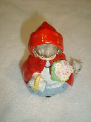 Little Red Riding Hood 1954 Napco Figurine National Potteries Cleveland OH 1492A 7