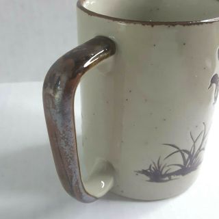 Vintage Otagiri Mallard Duck Coffee Tea Mug Speckled Brown 4