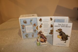The World Of Beatrix Potter Figurine Johnny Town Mouse Book 1998 Resin Nursery