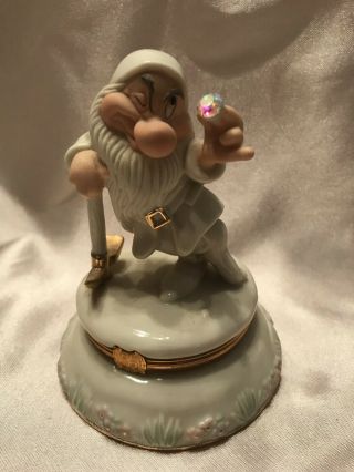 Estate Sale: Lenox Snow White Treasure Box W/ Charm Grumpy