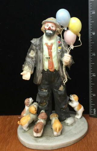Flambro Emmett Kelly Jr. ,  10018.  My Favorite Things Porcelain Clown Figurine 4