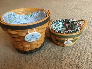 Longaberger Daisy And Peppermint Baskets