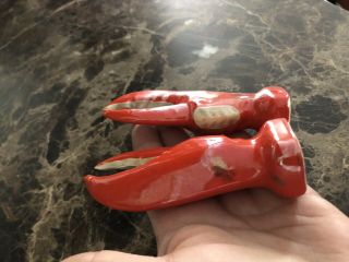 Vintage Lobster Claws Salt and Pepper Shakers Japan Clam Bake EUC 5