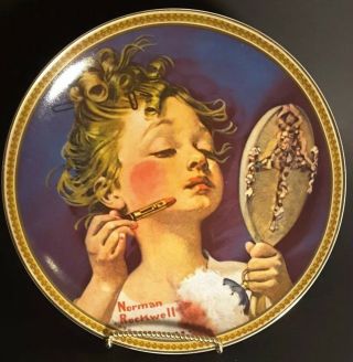 Norman Rockwell " Making Believe At The Mirror " Plate 18744 I