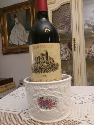 Formalities By Baum Bros Porcelain Wine Bottle Holder Or Small Planter Or Vase