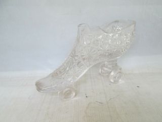 Daisy And Button Clear Glass Roller Skate Shoe