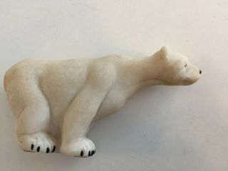 Quarry Critters Polar Bear Figurine Second Nature Design 4.  25” “phil” 2000