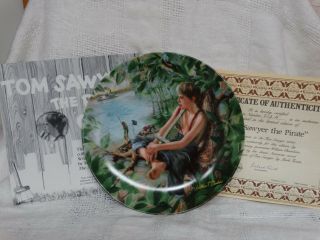 Tom Sawyer Collector Plate Series Set Of 4 By Knowles