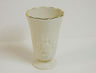 Lenox Rose Blossom 4.  25 " Bud Vase Made In Usa