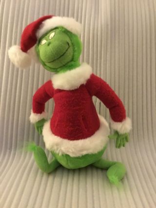 Dr.  Seuss Grinch In Santa Outfit Hallmark Plush Stuffed Animal