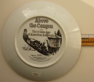 ABOVE THE CANYON Rio Grande Train Collector Plate Hamilton 1991 Ted Xaras 2