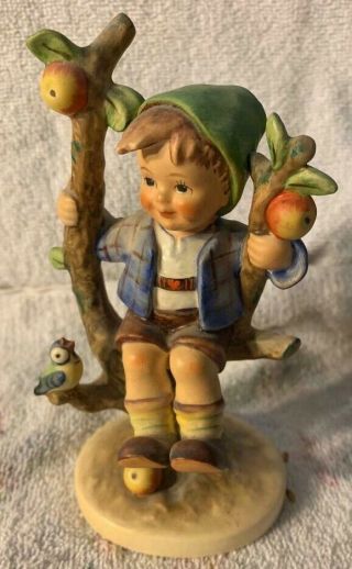 Goebel Hummel Figurine 142/1 Apple Tree Boy 5 7/8 " Tall Tmk 3 - Beauty