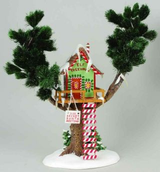 Dept 56 Village Accessories Elf Tree House 56.  56446 Christmas Decor