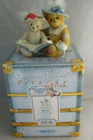 Cherished Teddies Tess And Friend Figurine Things Do Not Change,  We Do