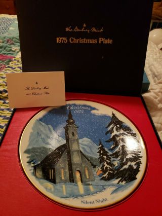Silent Night Christmas Plate From The Danbury Limited Edition 1975