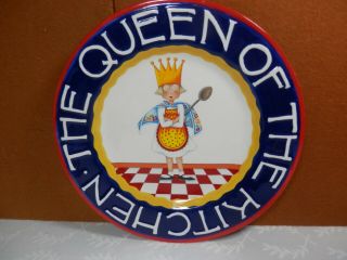 1999 Mary Engelbreit The Queen Of The Kitchen Plate - 10 3/4 "