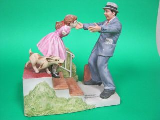 Norman Rockwell " We Missed You Daddy " Figurine