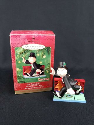 Mr Monopoly 2000 Hallmark Keepsake Christmas Ornament