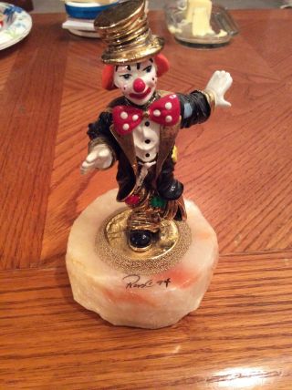 Vintage 1994 Ron Lee Clown Figurine,  " Chip Off The Old Block " Ccg - 8