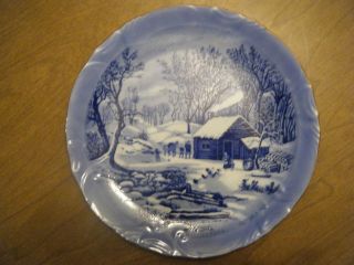 " A Home In The Wilderness " Currier And Ives Collector Plate Lovely