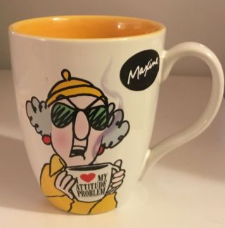 I Heart Love My Attitude Problem Maxine Coffee Mug Cup Hallmark Hot Tea
