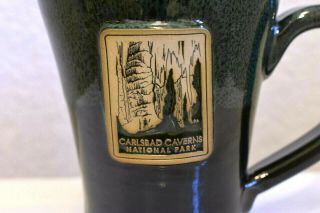 Sunset Hill Stoneware SHS USA Carlsbad Caverns National Park Green Black Mug Cup 5