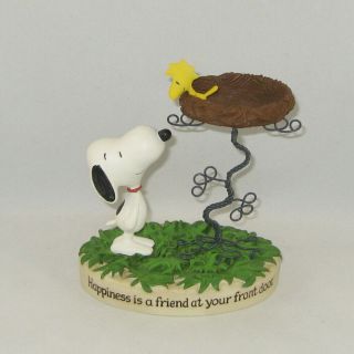 Hallmark Peanuts Woodstock & Snoopy " Happiness Is A Friend At Your Front Door "