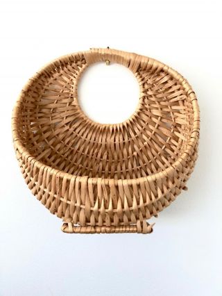 Vintage Wicker Rattan Bohemian Wall Hanging Basket 10 