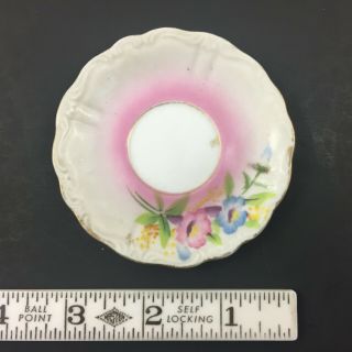 Miniature Mk - Porcelain Hand Painted Saucer Only (for Tea Cup) Made In Japan