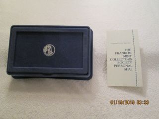 The Franklin Collectors Society Personal Seal Vintage 1975