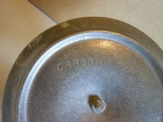 Vintage Carson Pewter Candle Holder with Finger Handle 3