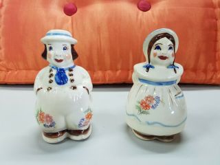 Vintage German Ceramic Salt & Pepper Shakers