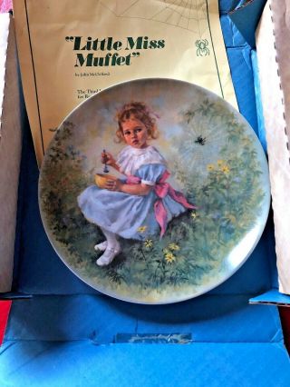 Collectible Plate “little Miss Muffet” By John Mcclelland 1981 Reco Internationa