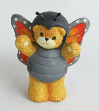 Lucy And Me Enesco 1991 Butterfly Teddy Bear Figurine