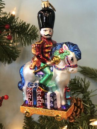 Christopher Radko Carousel Nutcracker on a Horse on Wheels 6” Christmas Ornament 5